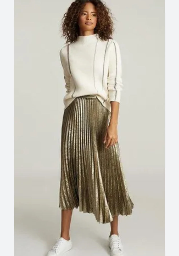 Bronze Beauty Pleated Skirt