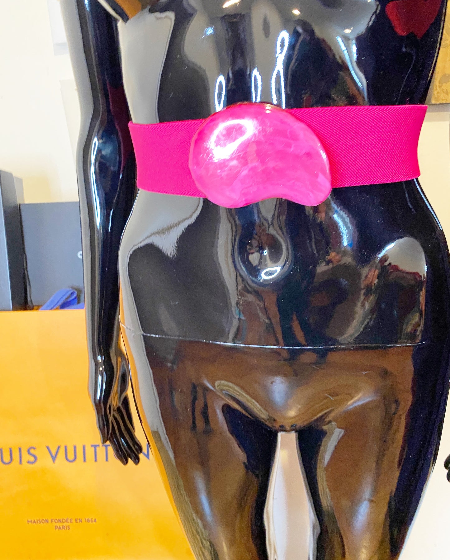 Raspberry Vintage Belt