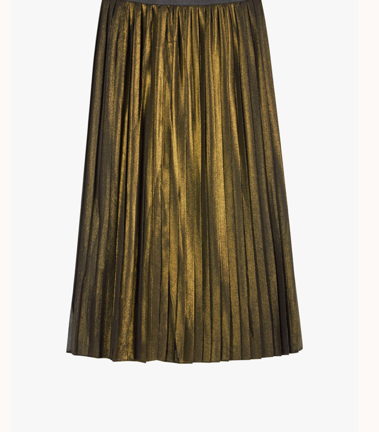 Bronze Beauty Pleated Skirt