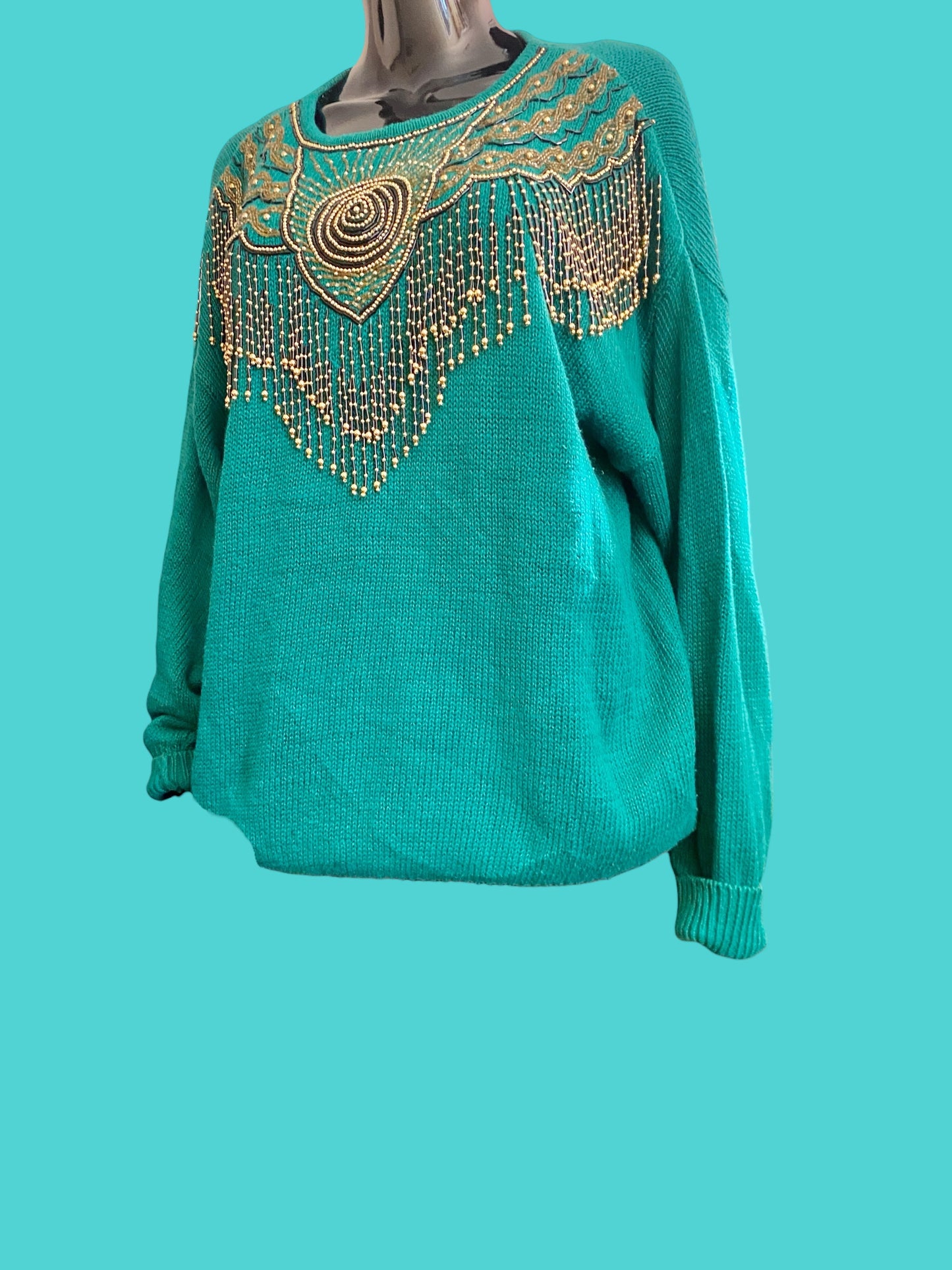 Green Chandelier Sweater