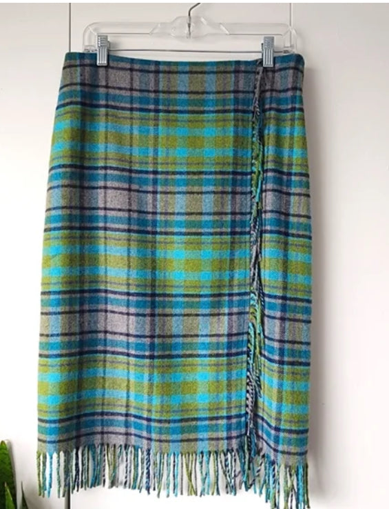 Plaid Scarf Skirt