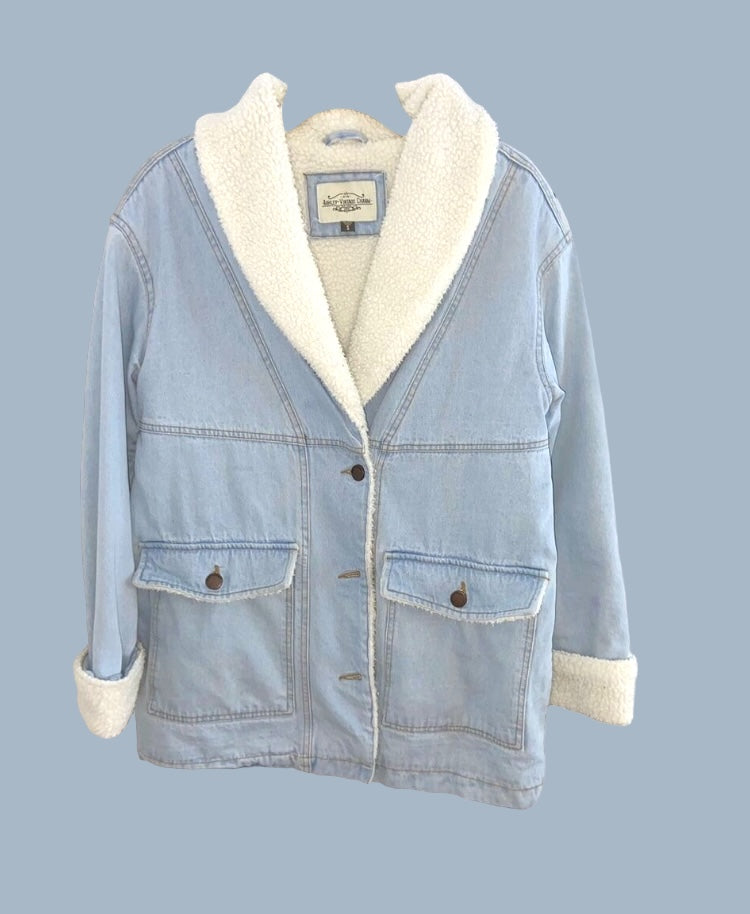 Ashley Graham Vintage Denim Coat.