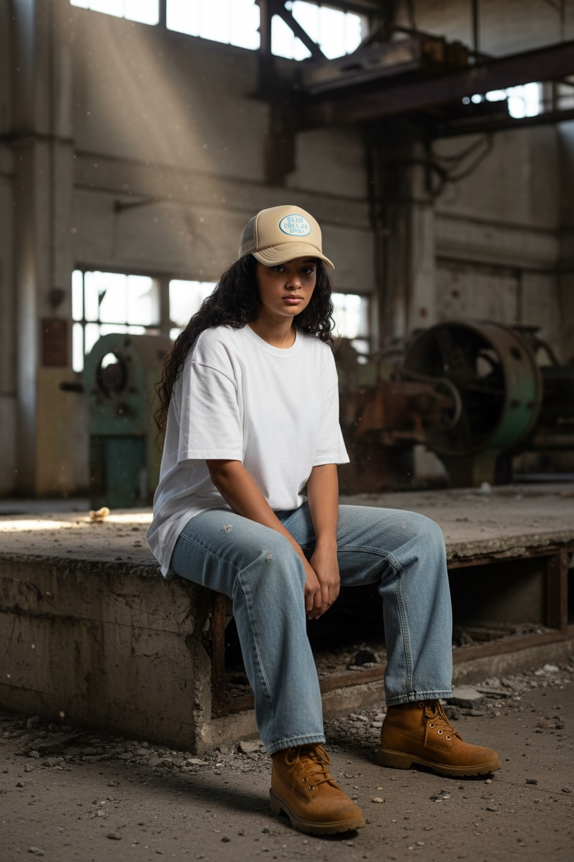 Blue Collar Brat Trucker Hat