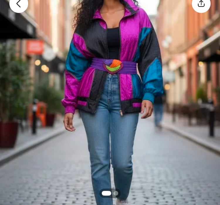 80’s Quilted Track Jacket