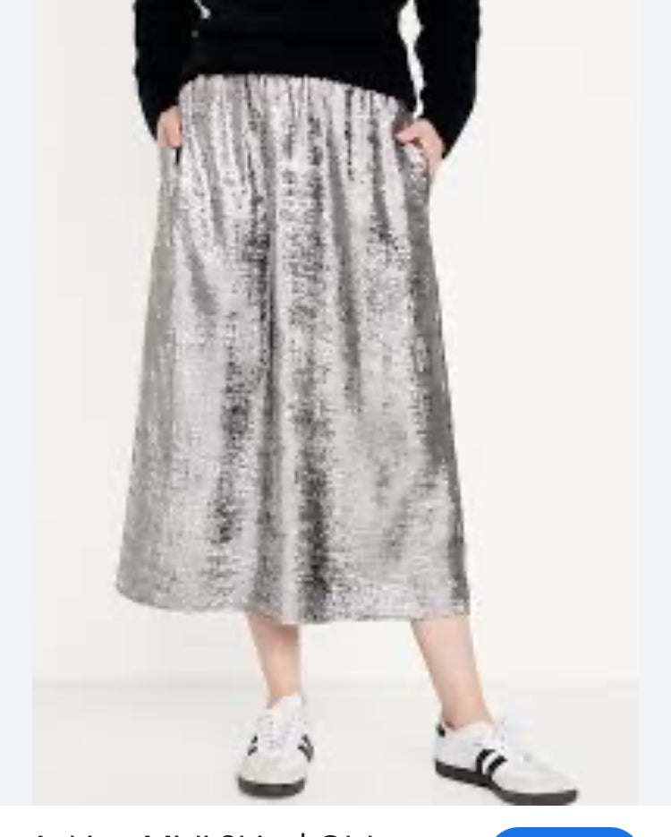 Silver Full Skirt.