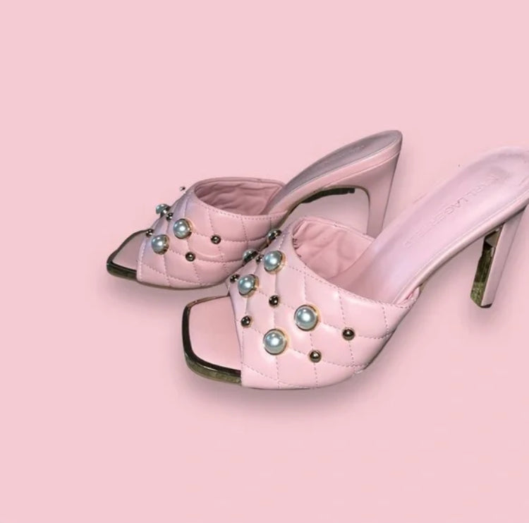 Karl Langerfeld Quilted Sandals.