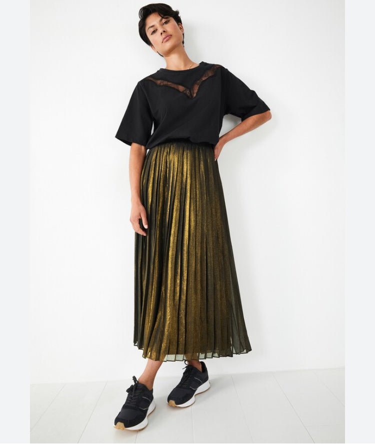 Bronze Beauty Pleated Skirt