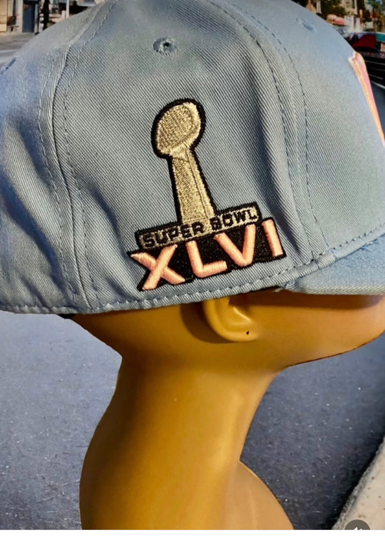 Baby Blue Yankee Cap.