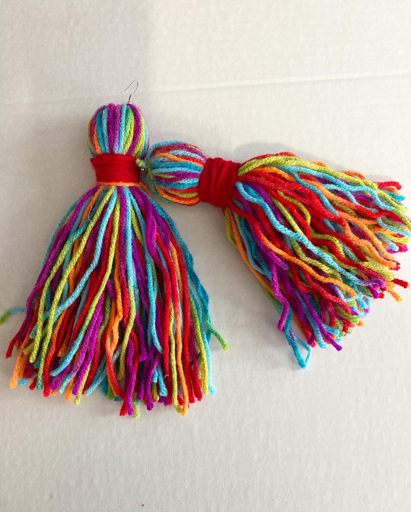 Multicolored Yarn Tassels