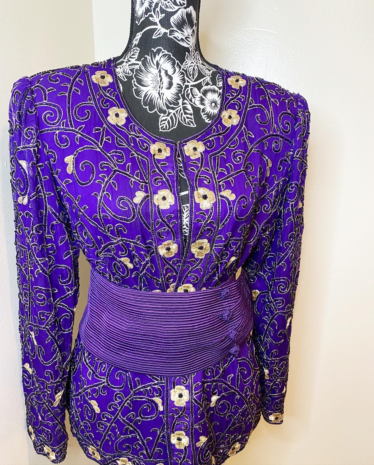 Purple Haze Sequin Cardigan, Large