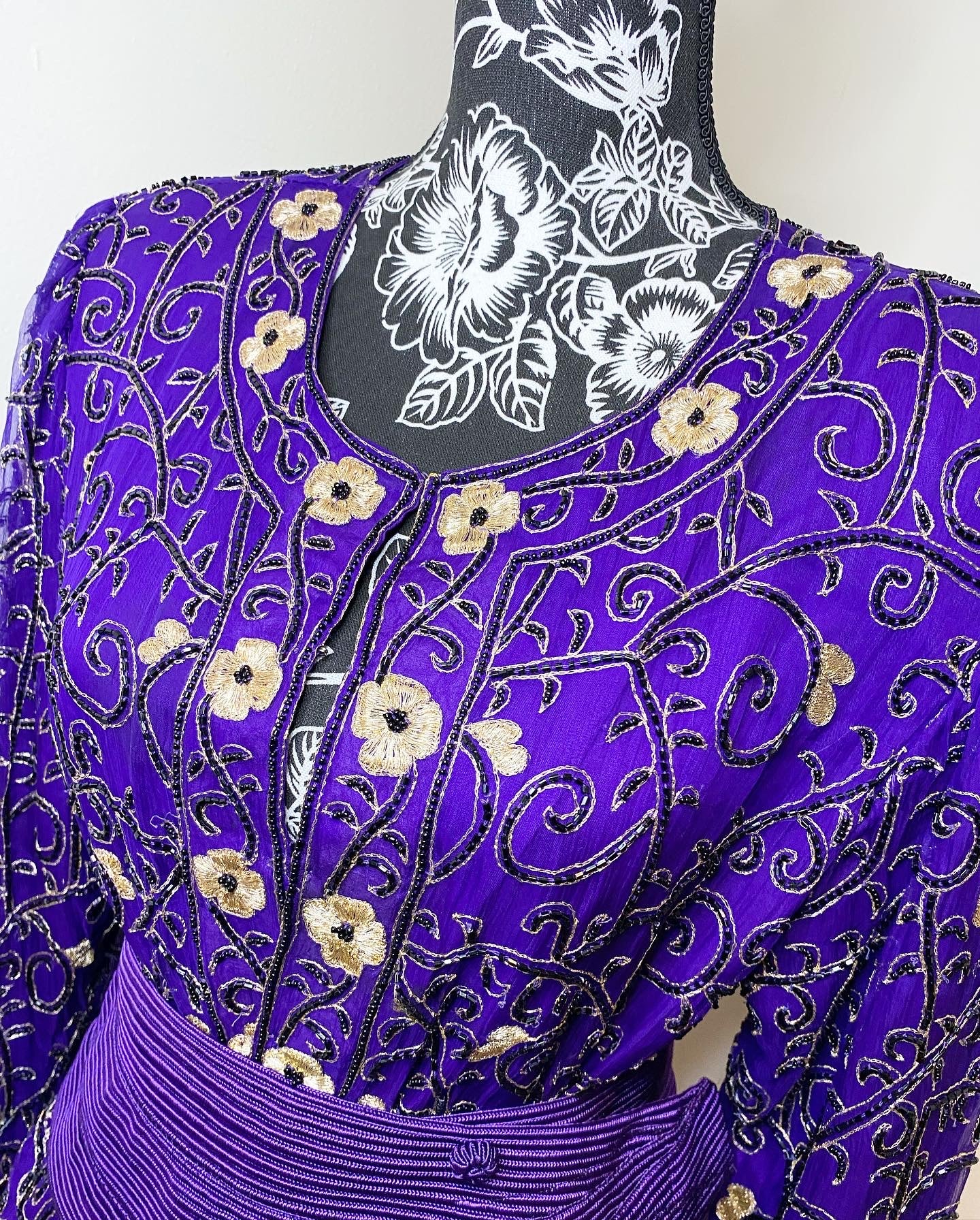 Purple Haze Sequin Cardigan, Large