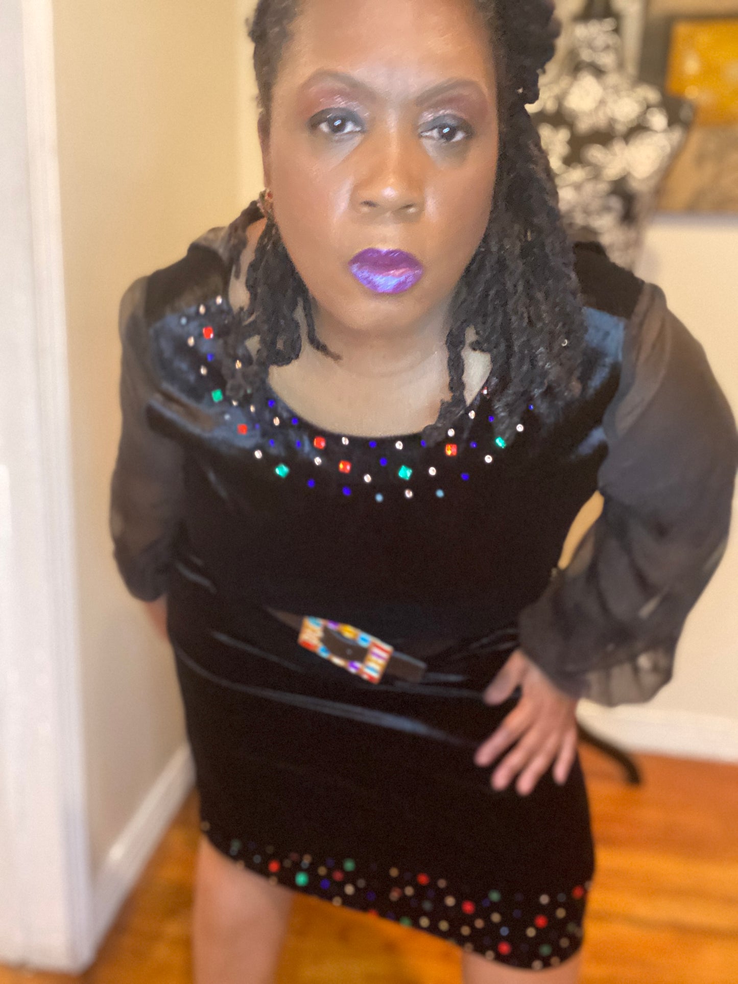 Vintage Velvet Dress