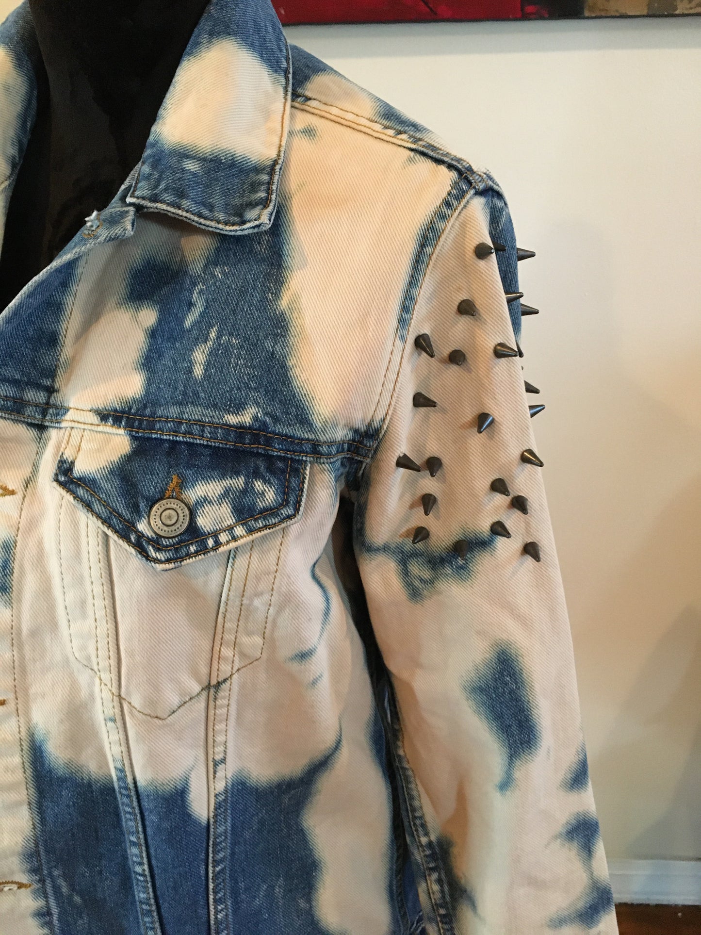 Studded Denim Jacket, Small