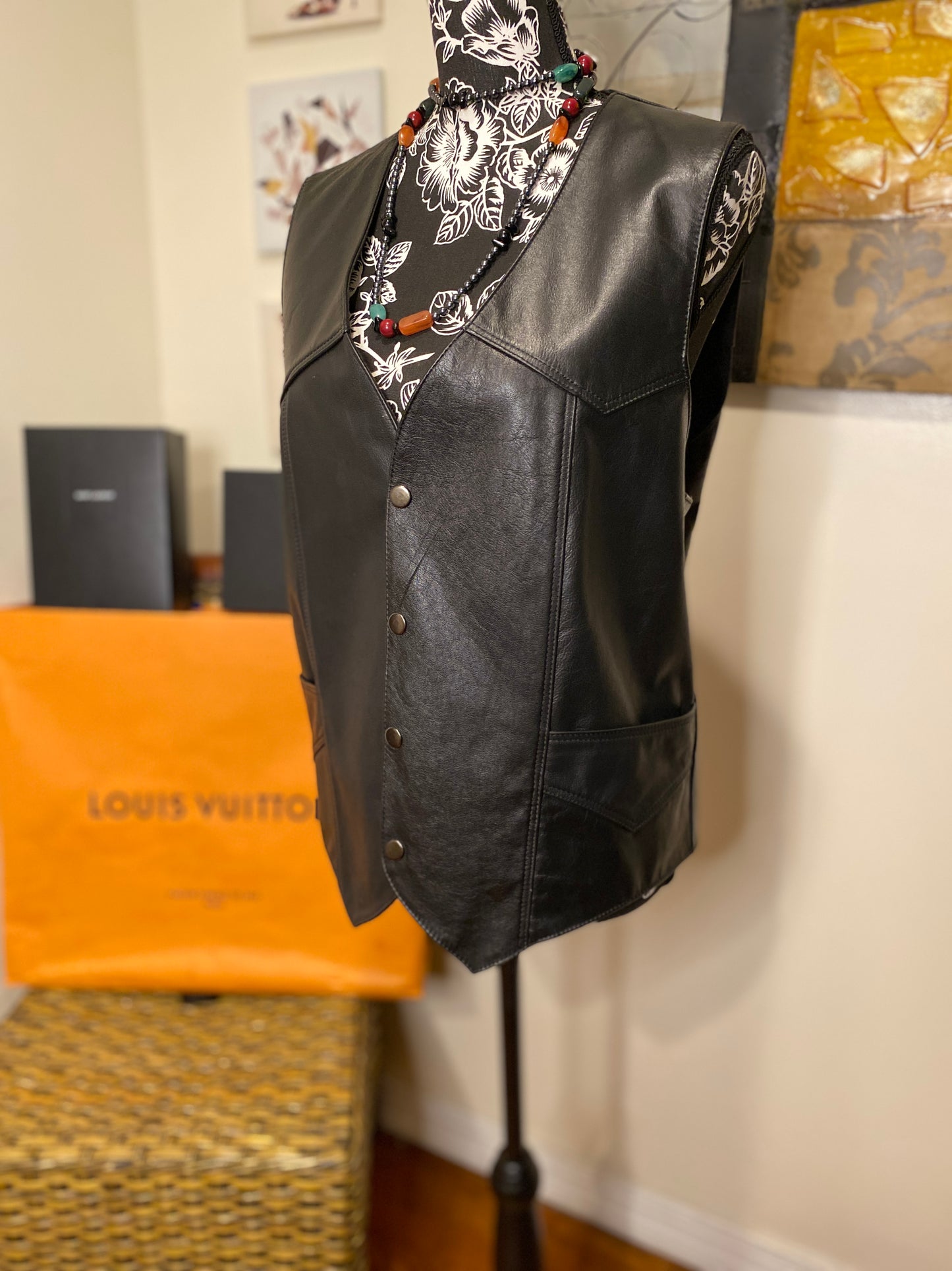 Western Leather Vest