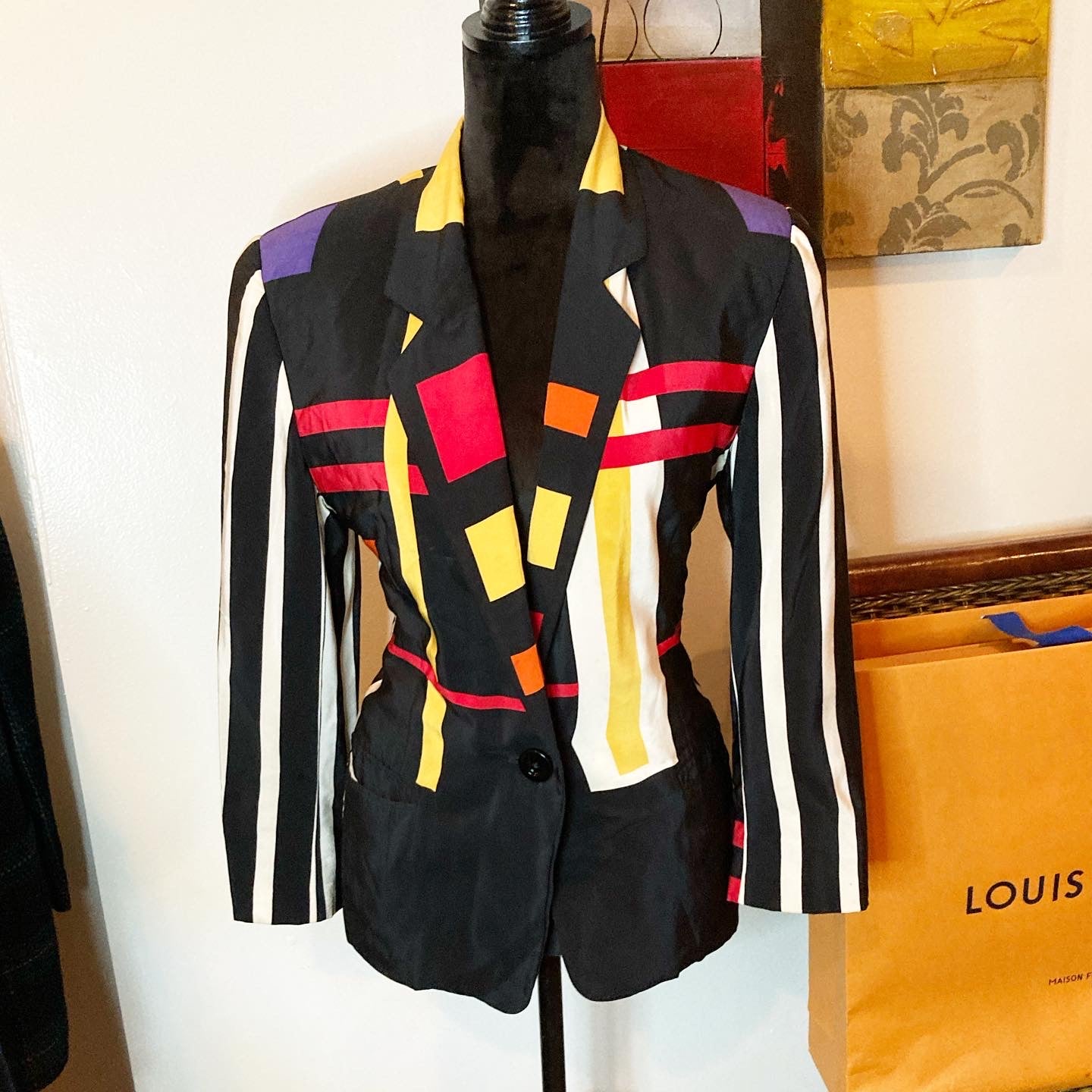 Petite Color Block Blazer, 6p