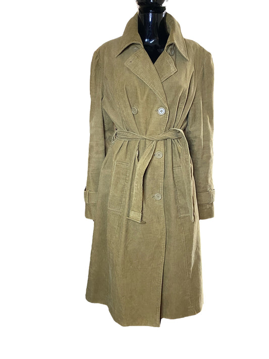 Corduroy Trench Coat.