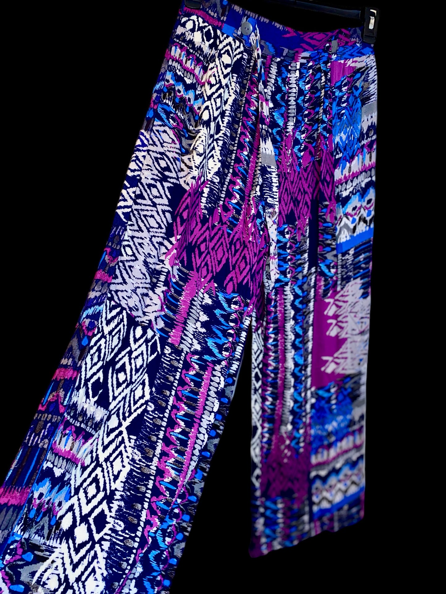 Blue and Purple Graphic Pants