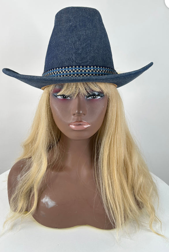 Denim Cowboy Hat