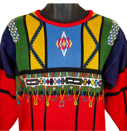 Afrika Beaded Sweater.