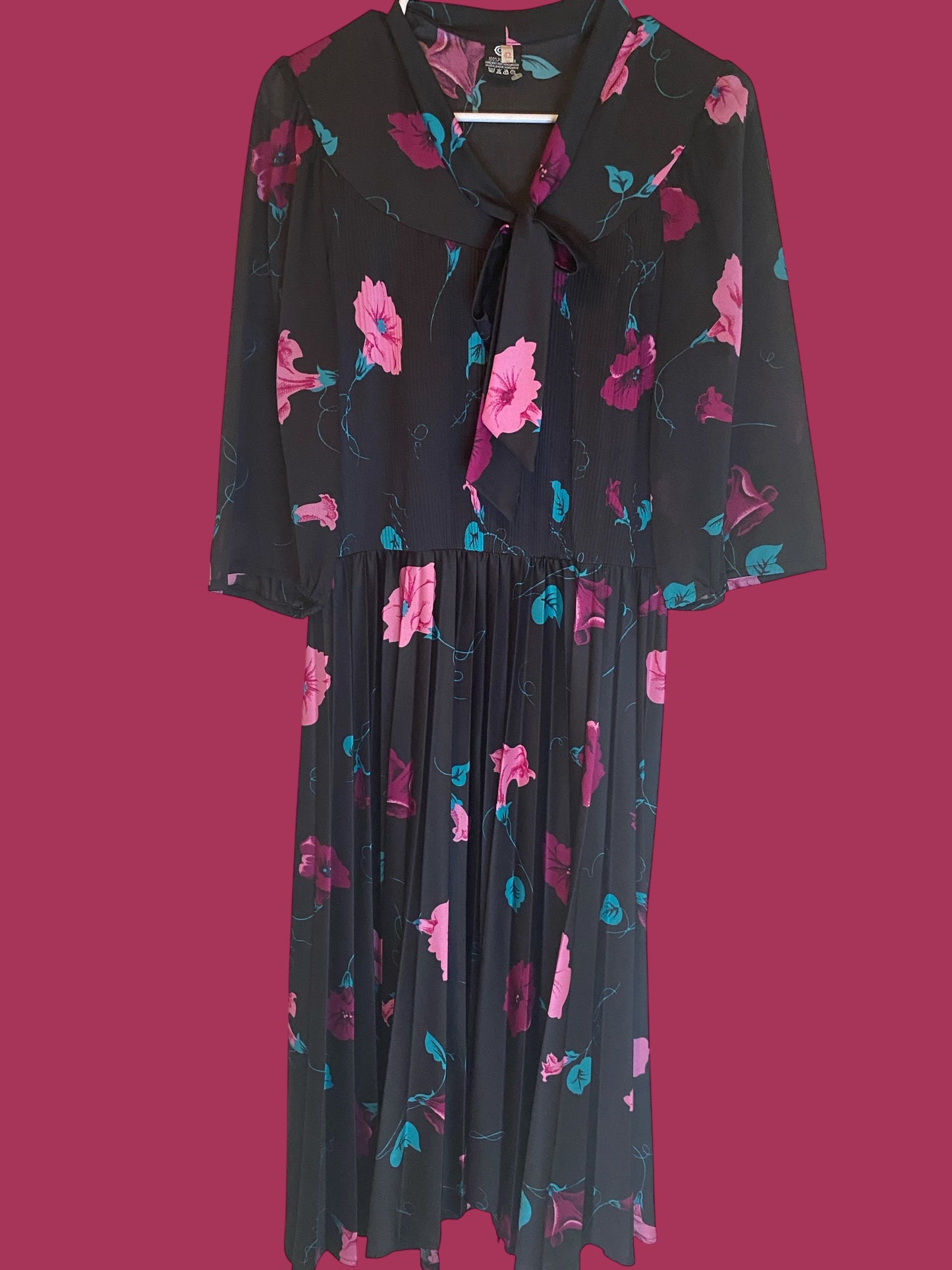 Noir Floral Dress