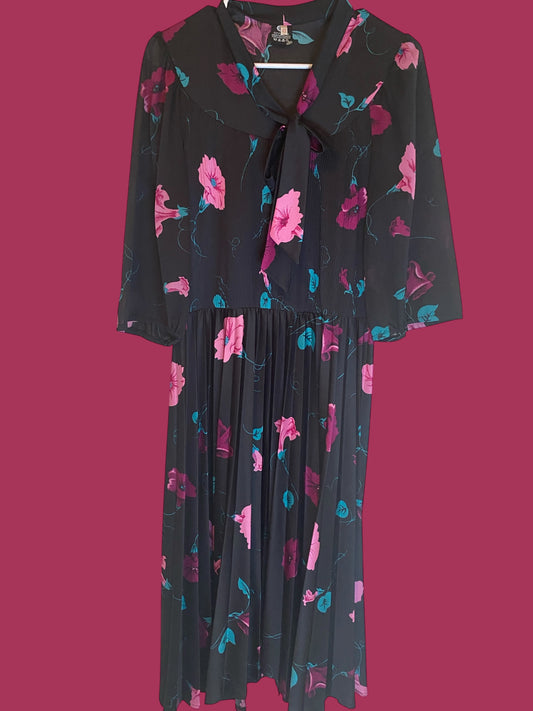 Noir Floral Dress