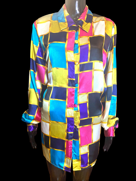 Color Block Blouse
