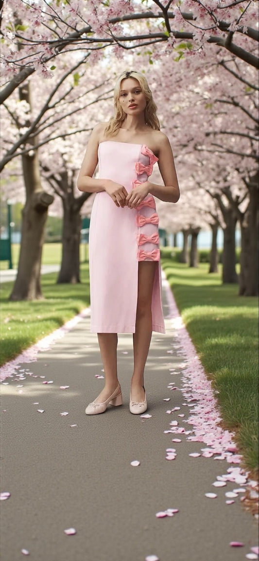 Anthropology Baby Pink Dress.
