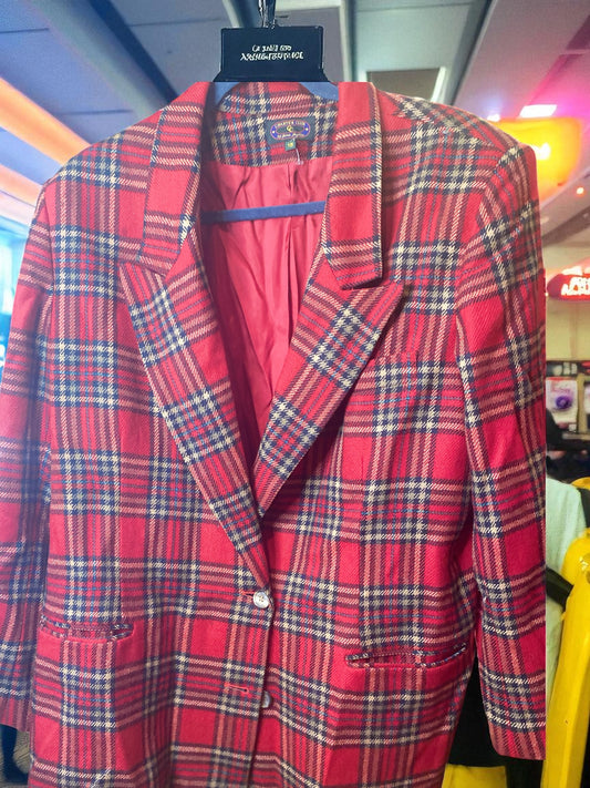 Charter Club Plaid Blazer