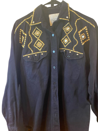 Noir Studded Top