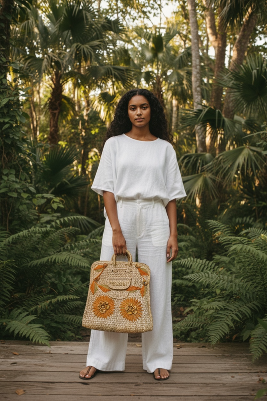 Viva Mexico.Large Straw Bag