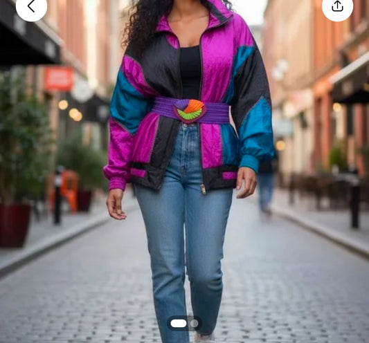 80’s Quilted Track Jacket