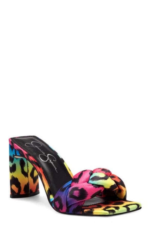 Jessica Simpson Cheetah Print Mules.
