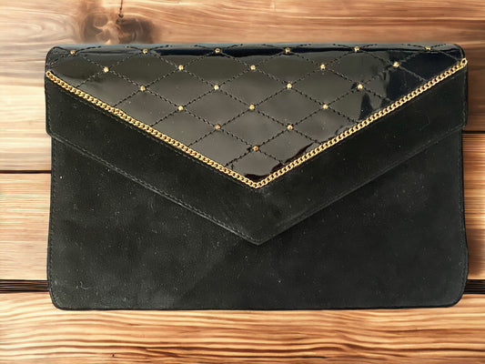 Patent Leather Clutch.