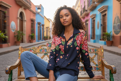 Bob Mackie Floral Top