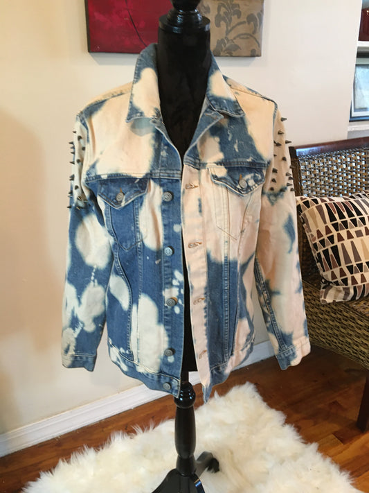Studded Denim Jacket, Small