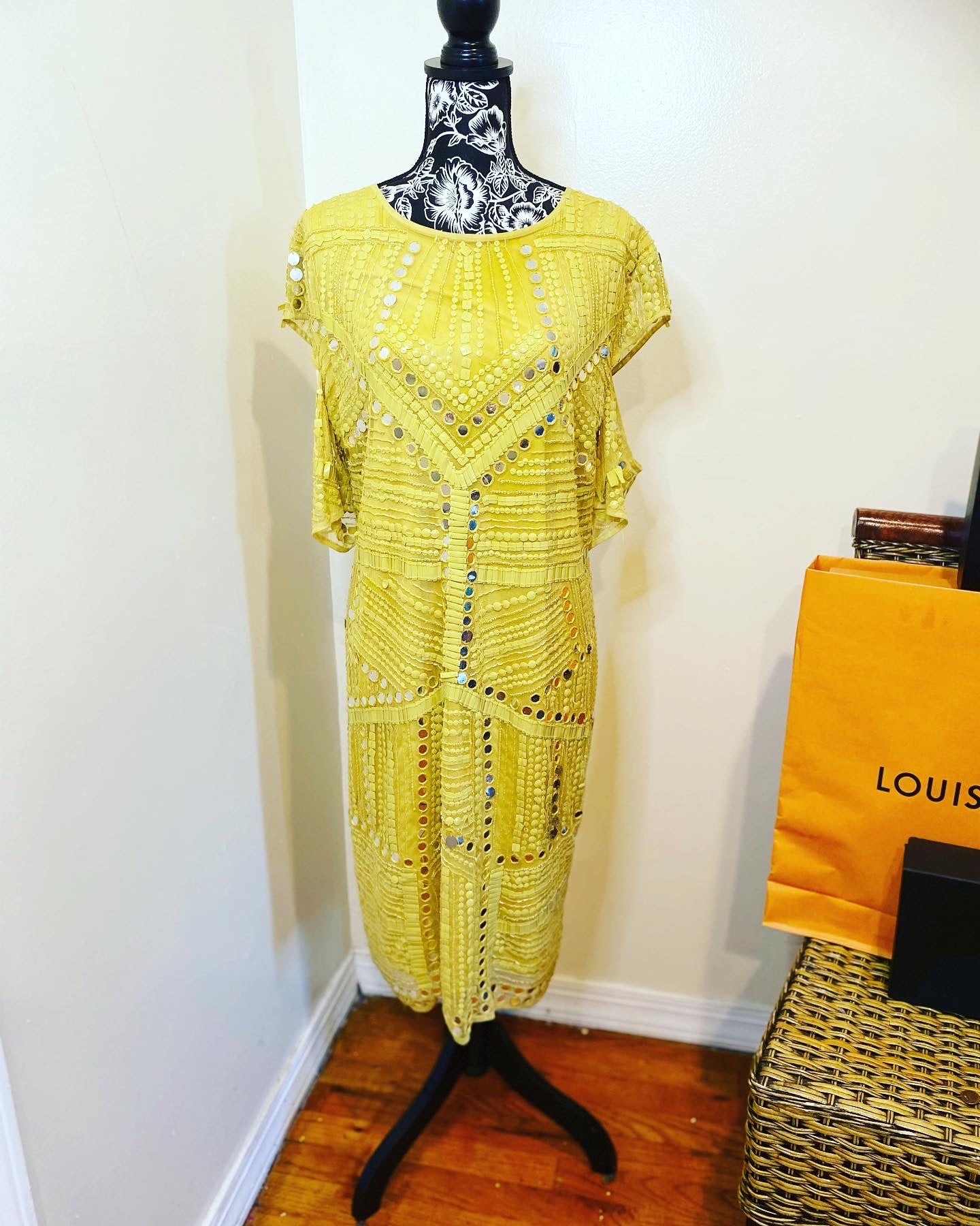 Canary Yellow Dress, Size 18