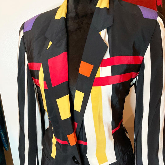Petite Color Block Blazer, 6p