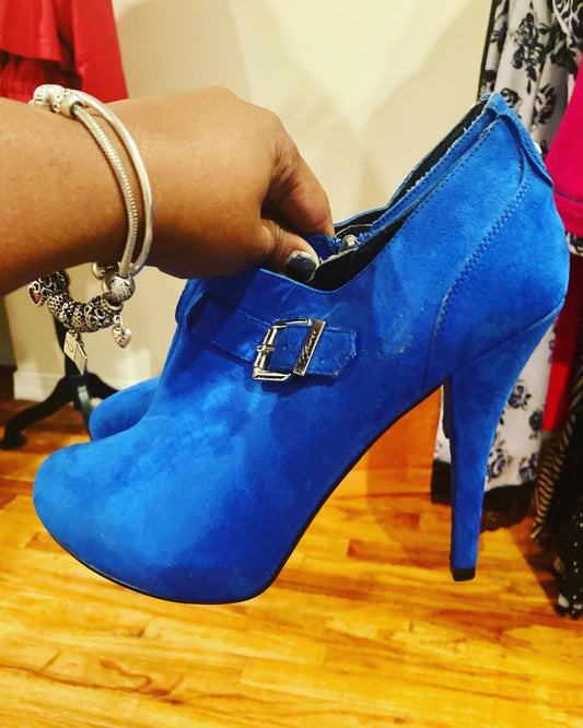 Cobalt Blue Booties