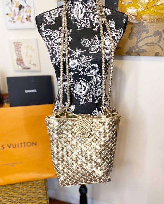 Mixed Material Crossbody
