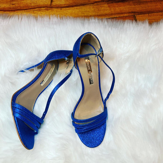 Cobalt Blue Metallic Sandals