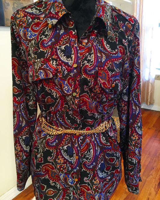Paisley Blouse, size Large