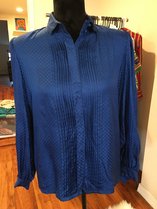 Midnight Blue Blouse, Medium